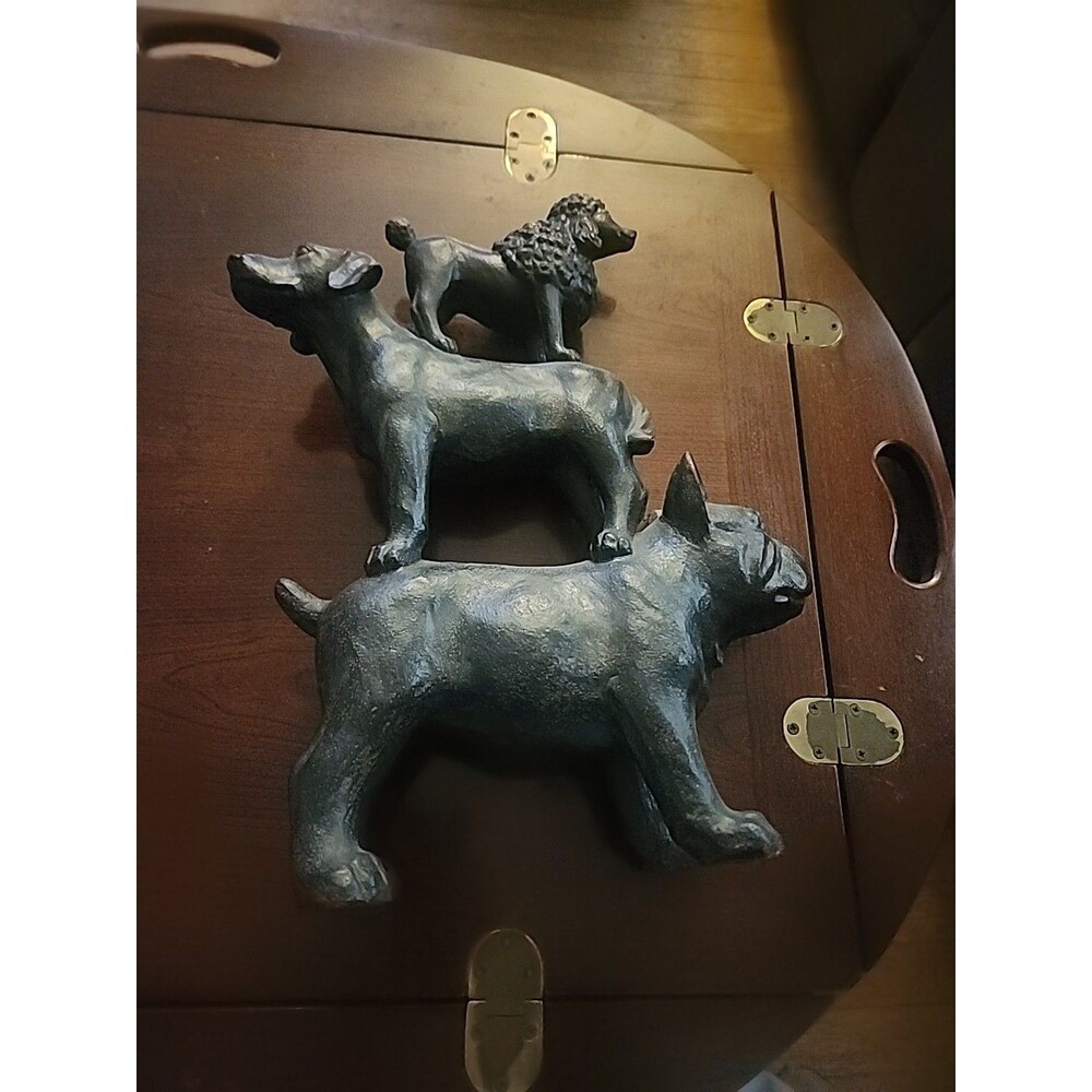 French Bulldog And Friends Figurine Very Unusual